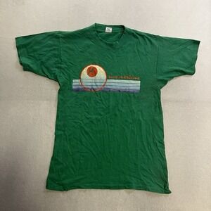 ARTEX Summertime Graphic T-shirt Adult Size Medium Green Surf Beach Vintage 70s